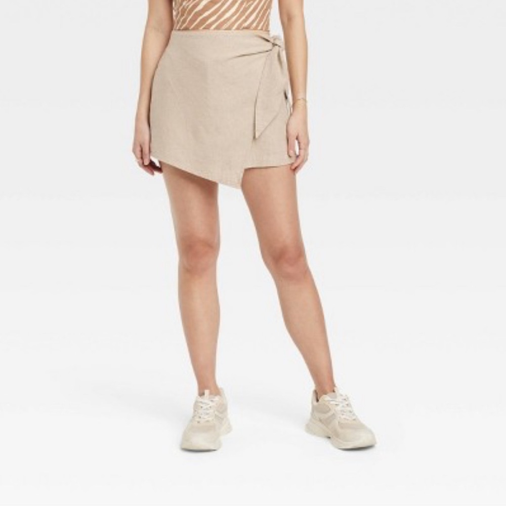 A New Day Linen Blend Skort